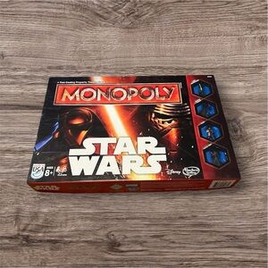 Star Wars Monopoly Board‎ Game Complete 2015 Disney Hasbro Parker Bro.